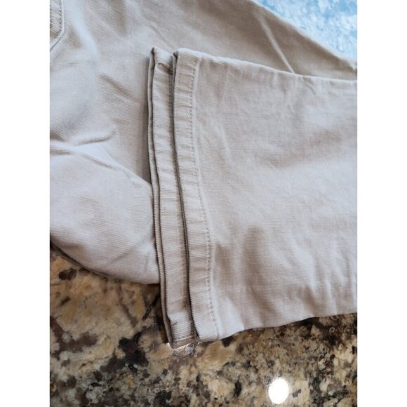 Size 8 Calvin Klein Jeans Womens Corduroy Jeans Beige High Rise 70s Style Comfy - Picture 10 of 11
